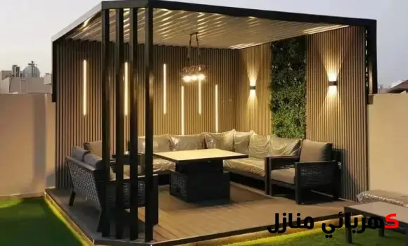 انارة مظلات, اناره جلسات خارجيه, انارة مظلات الحدائق