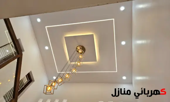 تركيب اضاءة الجبس بورد,تركيب إضاءة سقف جبس بورد,تركيب إضاءة مخفية جبس بورد
