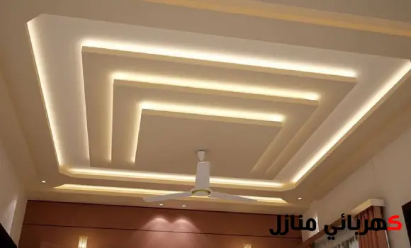 تركيب اضاءة الجبس بورد,تركيب إضاءة سقف جبس بورد,تركيب إضاءة مخفية جبس بورد
